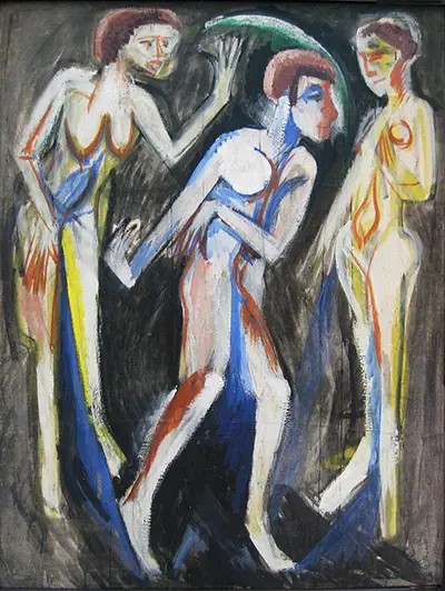 The Dance between the Women Ernst Ludwig Kirchner